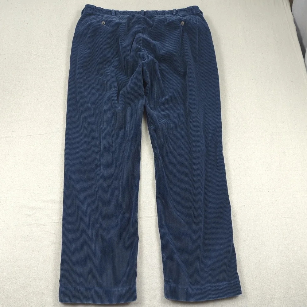 Vintage Polo Ralph Lauren Pants Mens 38x30 Blue Corduroy Distressed